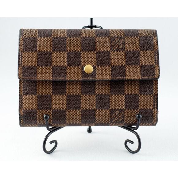 Louis Vuitton Damier Ebene Porte Tresor Etui Papiers Wallet - Picture 1 of 9